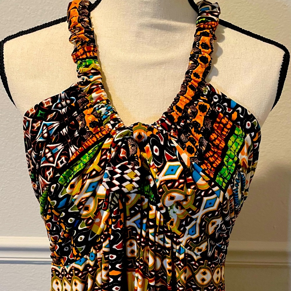 Calvin Klein Tropical Maxi Summer Dress! Size Medium.